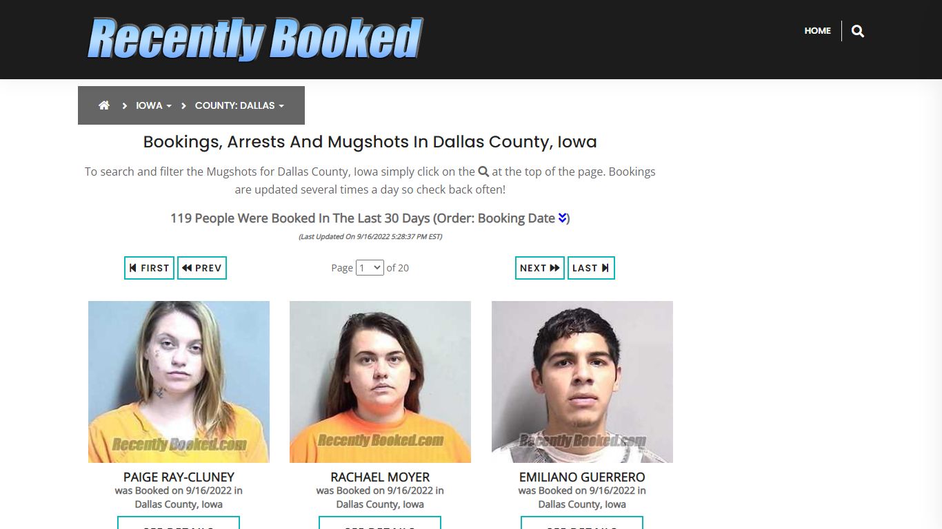 Recent bookings, Arrests, Mugshots in Dallas County, Iowa - Recently Booked